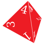 D Four Sided Die Favicon 