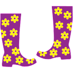 Floral Rain Boots Favicon 