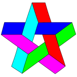 Folded Star With  Rays Favicon 