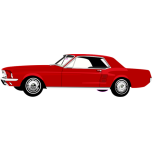 Ford Mustang Red Favicon 