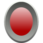 Gray And Red Button Favicon 