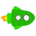 Green Spaceship Favicon 