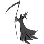 Grim Reaper Illustration Favicon 