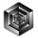 Isometric Cube Illusion Shaded Favicon 