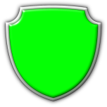 Lime Shield With Grey Background Favicon 