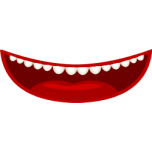 Mouth In A Cartoon Style Favicon 