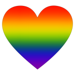 Rainbow Heart With Blur Favicon 