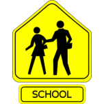School Crossing Caution Favicon 