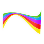 Shiny Rainbow Ribbon Favicon 