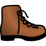 Simple Brown Boot Favicon 