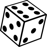 Six Sided Dice Bw Favicon 