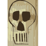 Skull Drawing With Montana Markers On Glass Favicon 