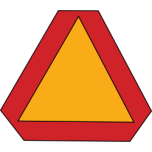 Slow Moving Vehicle Sign Favicon 