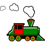 Steam Train  Colour Favicon 