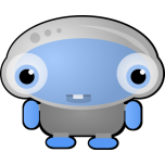 Strange Blue Robot Creature Favicon 