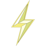 Stylized Lightning Bolt Favicon 