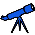 Telescope   Blue Favicon 