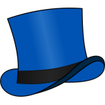 Top Hat Blue Favicon 