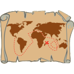 Treasure Map Favicon 