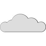 White Cloud With Bevel Favicon 