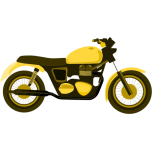 Yellow Motorcycle Favicon 
