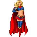Female Superhero Favicon 