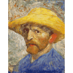 Van Gogh Self Portrait With Straw Hat Favicon 