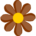 Brown Flower Favicon 