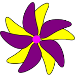 Flower   Purple And Yellow Favicon 