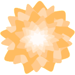 Orange Flower Favicon 