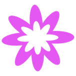 Purple Burst Flower Favicon 