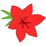 Red Flower Favicon 