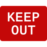 Keep Out Favicon 