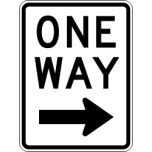 One Way Right Traffic Sign Vertical Favicon 