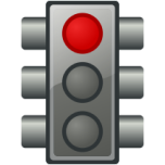 Red Traffic Light Favicon 
