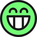 Flat Grin Smiley Emotion Icon Emoticon Favicon 