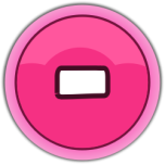 Pink Button Minus Favicon 