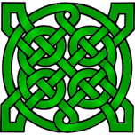 Celtic Mandala Green Favicon 