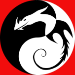 Dragon Yin Yang Symbol Favicon 
