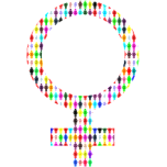 Female Symbol   Multicolour Favicon 