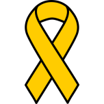  Gold Childhood Cancer Ribbon   Favicon Preview 