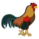 Cock   Colured Favicon 