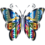 Iridescent Butterfly Favicon 