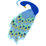 Peacock Illustration Favicon 