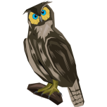 Perched Owl Favicon 