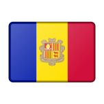 Andorra Flag Bevelled Favicon 