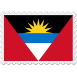 Antigua And Barbuda Flag Stamp Favicon 