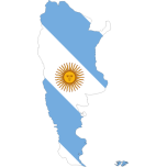 Argentina Map Flag Favicon 
