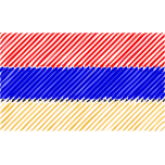 Armenia Flag Linear Favicon 