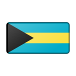 Bahamas Flag Bevelled Favicon 